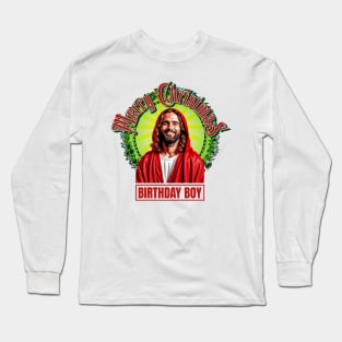 Merry Christmas Birthday Boy Long Sleeve T-Shirt